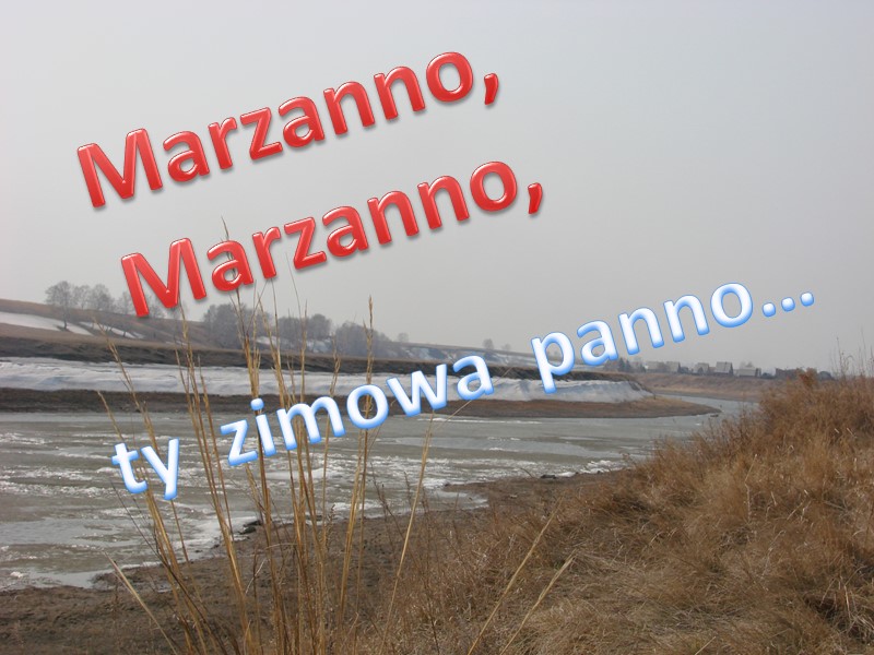 Marzanno,  Marzanno,  ty  zimowa  panno…